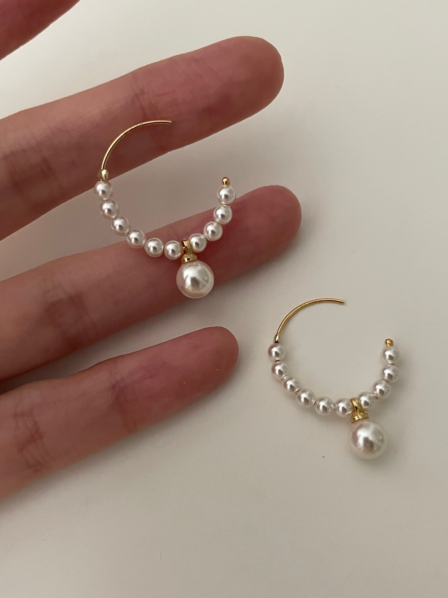 swarovski pearl earrings