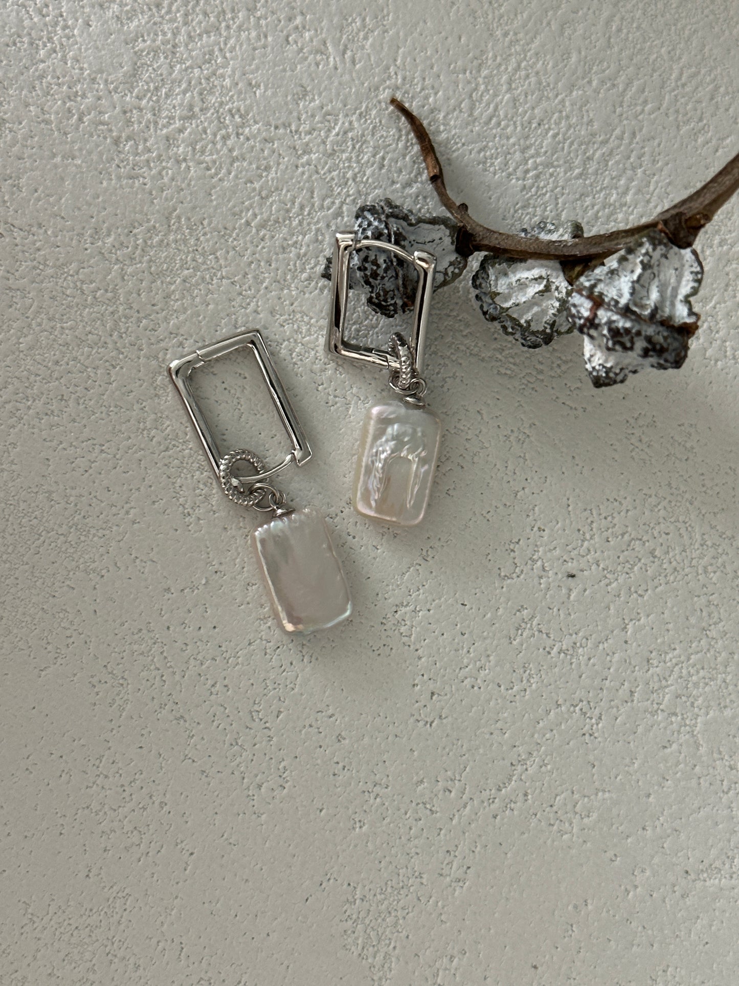 square-shaped earrings