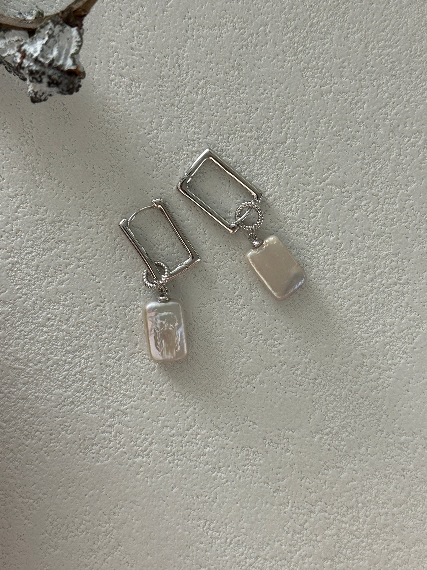 square-shaped earrings