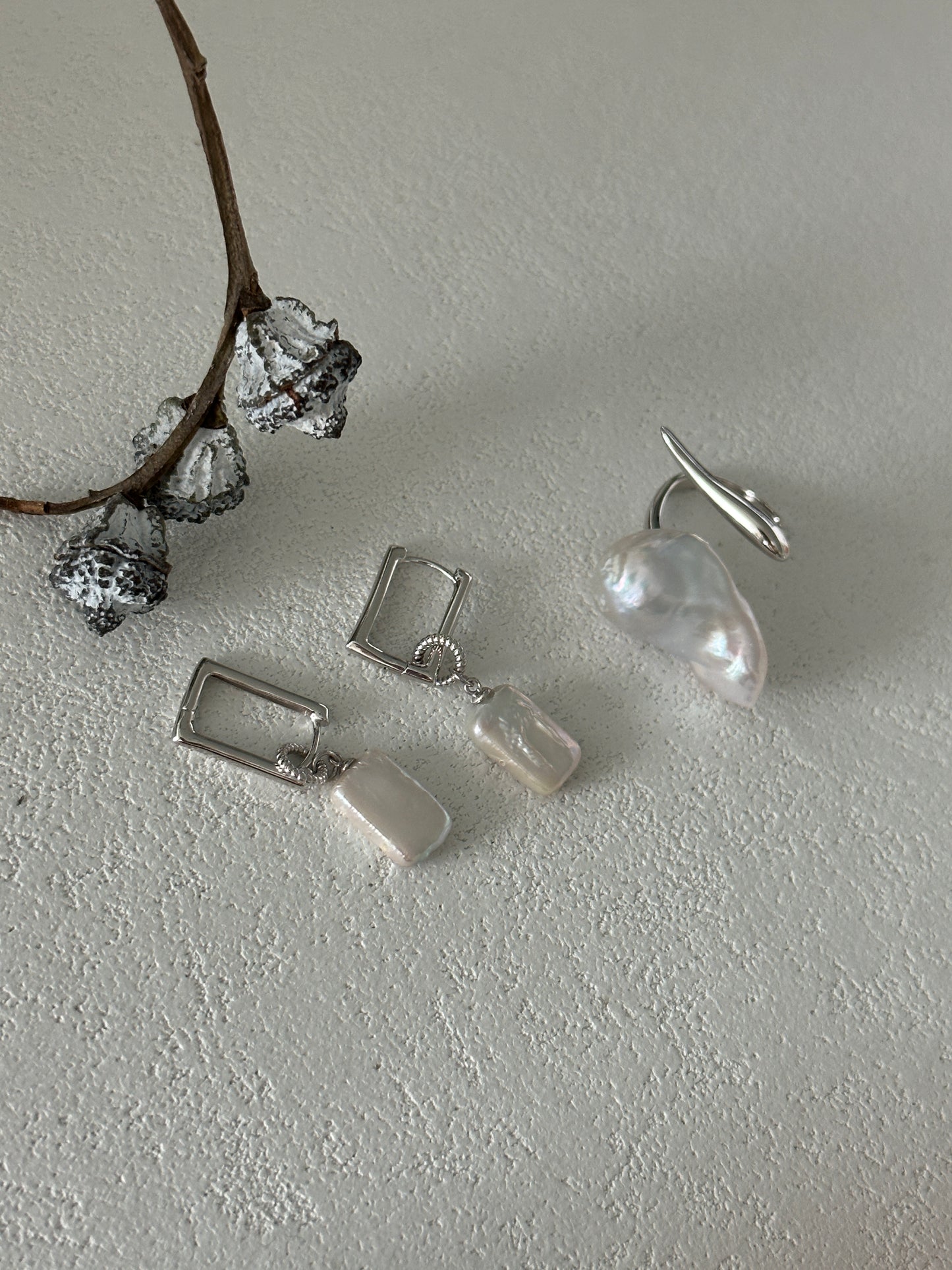 square-shaped earrings