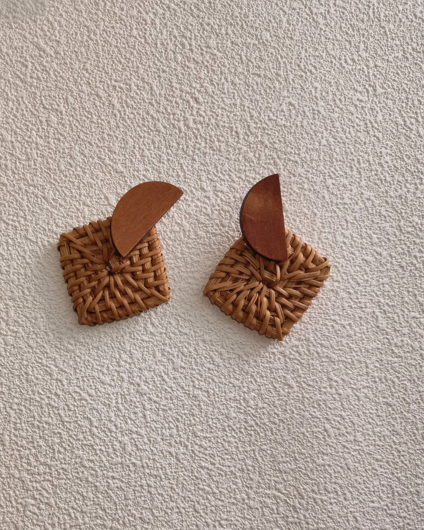 rattan earrings