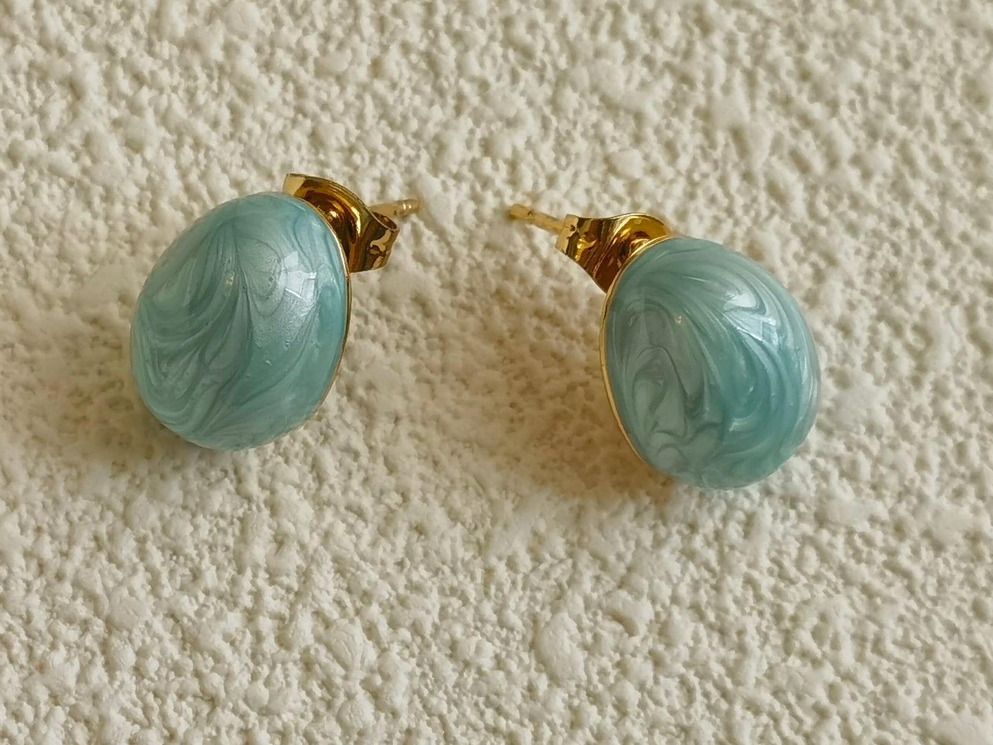 oil-drop material earrings