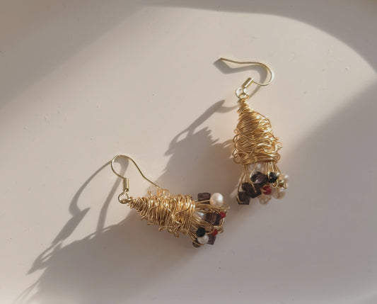 flower earrings